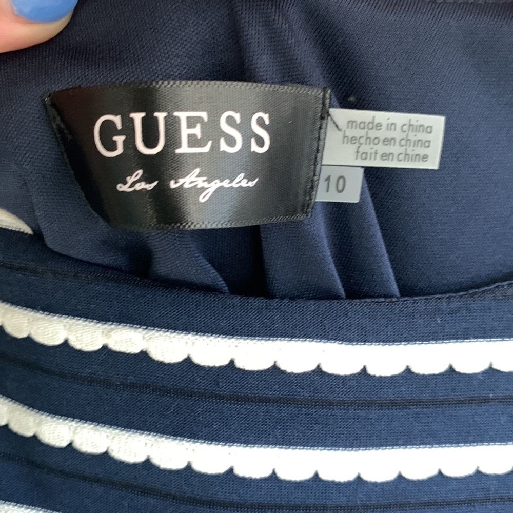 Guess Navy White and Red Dress - Picture 2 of 12